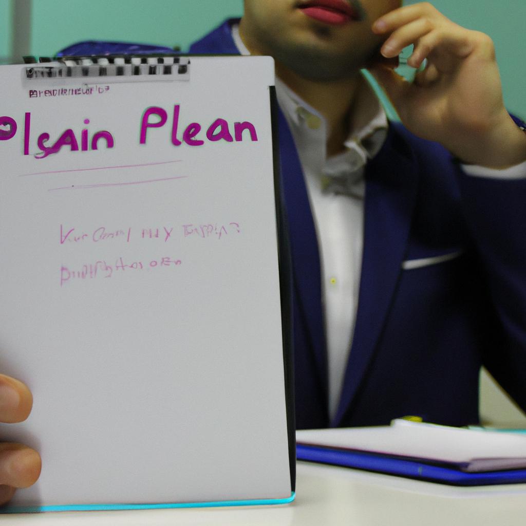 Person Presenting Business Plan